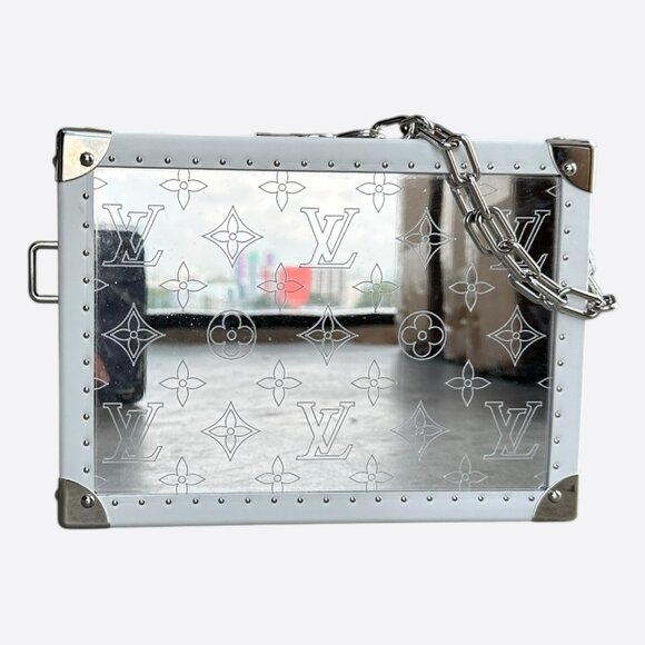 Louis Vuitton White Mirror Monogram Trunk - Picture 1 of 7